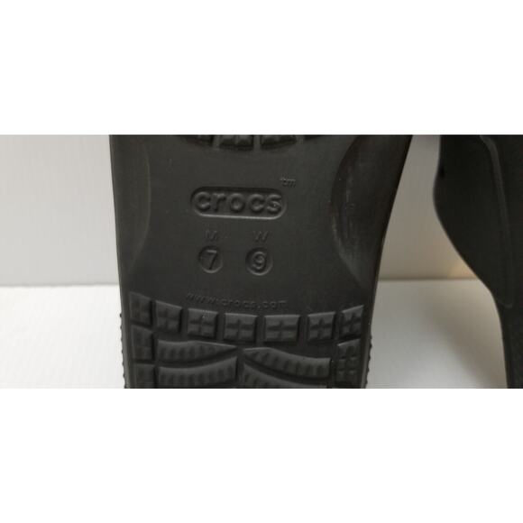 CROCS Classic Slide Sandal Size Men 7 Women 9 Black Double Strap Slip On 206761 main image 11